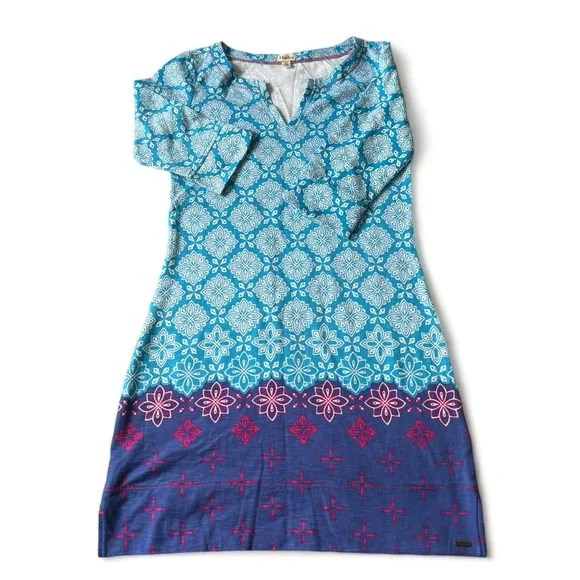 Hatley ‘Lucy’ style cotton summer dress with 3/4 sleeves and v-neck collar - Picture 4 of 13